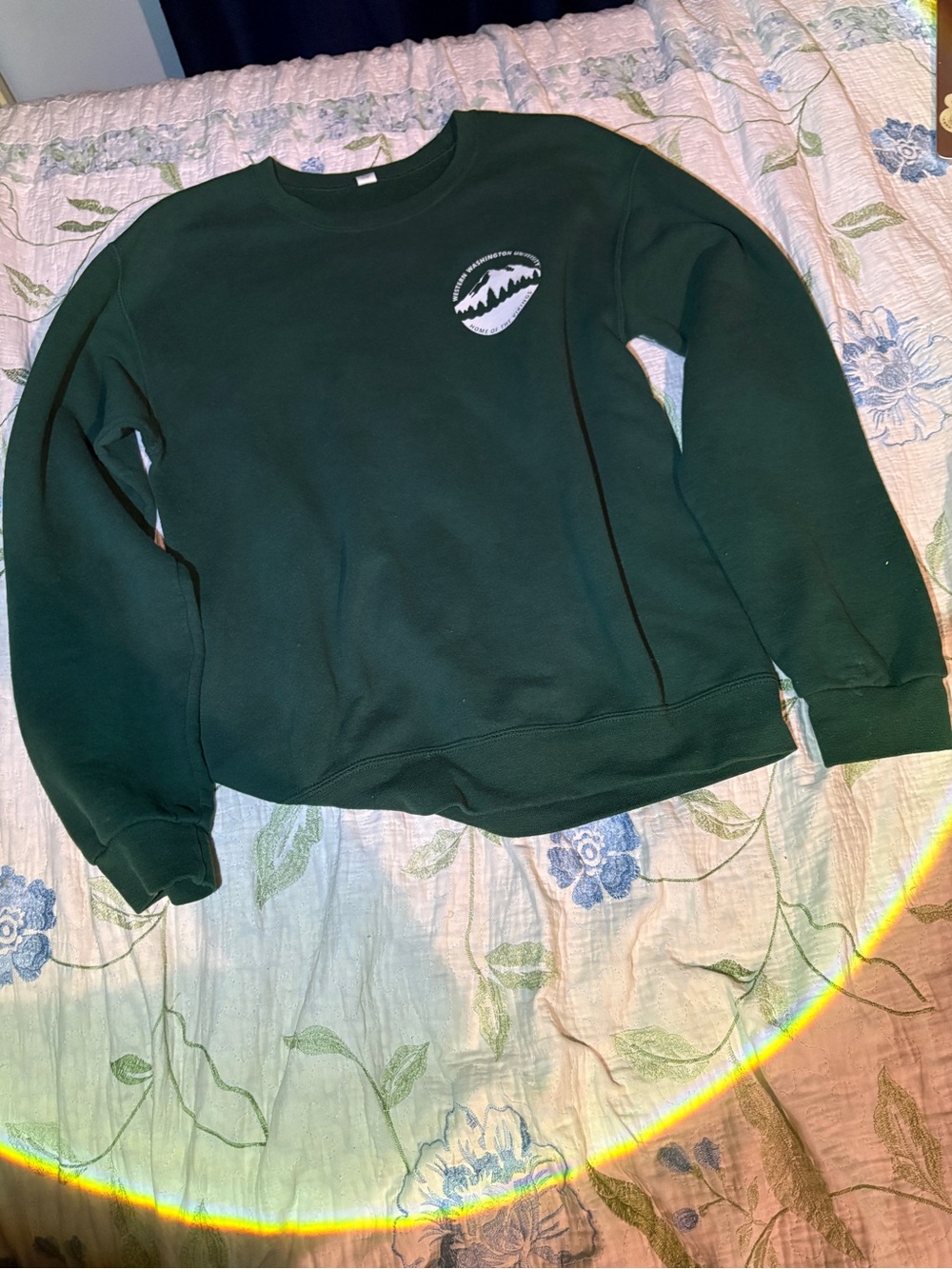 Forest Green WWU Women's Crewneck Sweatshirt